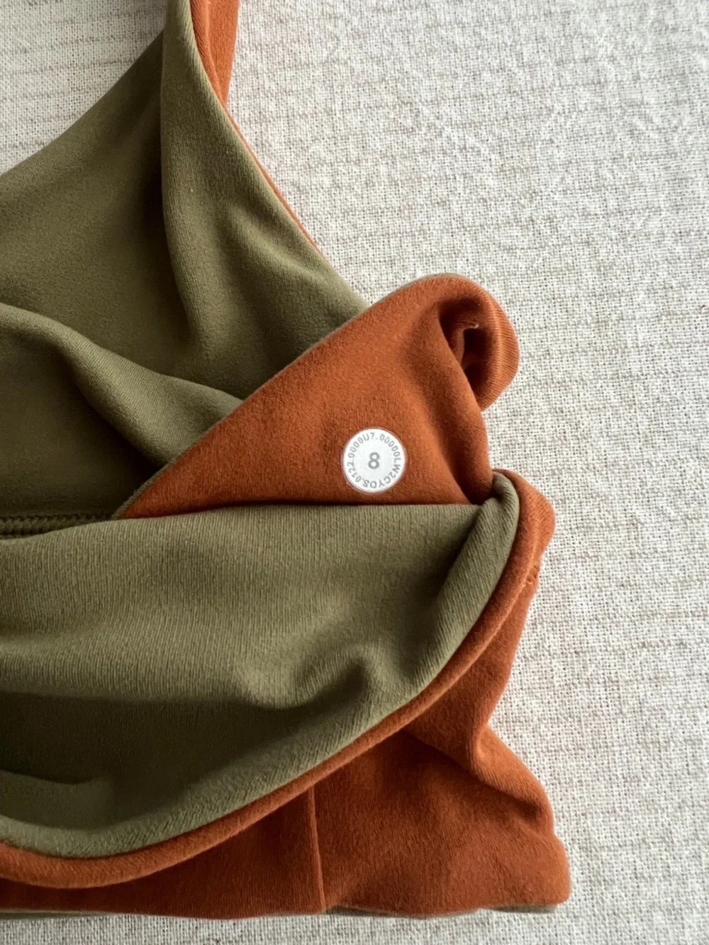 Lululemon Align Bra A/B Cup Bronze Green / Butternut Brown Size 8